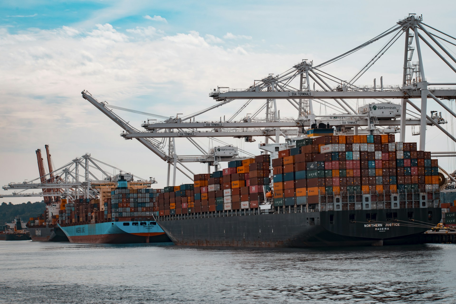 Shipping packages prepared for tracking and delivery